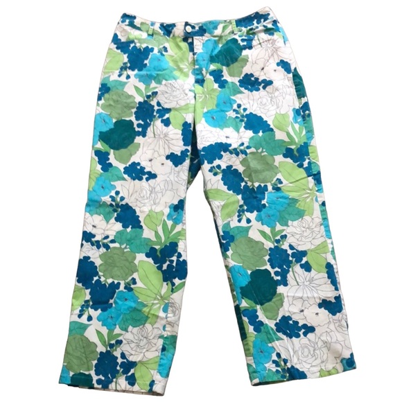 Evan Picone Pants - 🎁Evan Picone Floral Print Pants Ankle Length